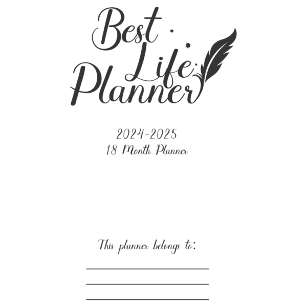 18 Month Best Life Planner (2024-2025) - Image 2